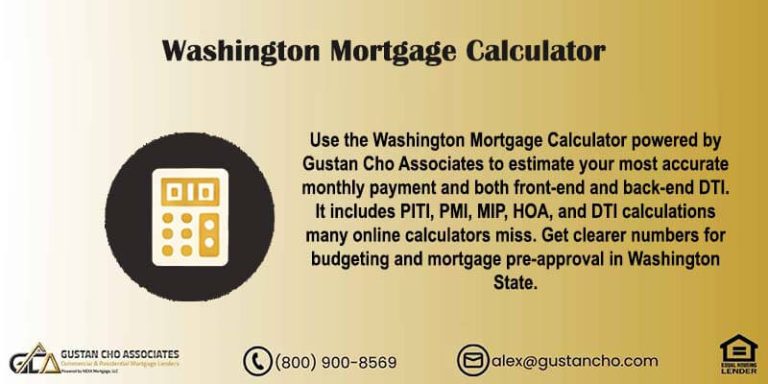 Washington Mortgage Calculator