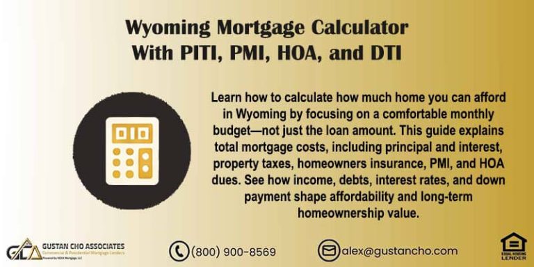 Wyoming Mortgage Calculator