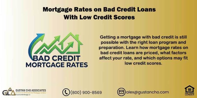 Mortgage Rates On Bad Credit Loans