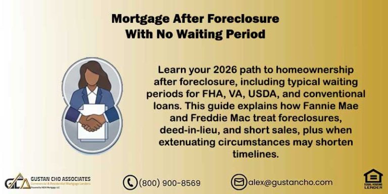 Mortgage After Foreclosure With No Waiting Period