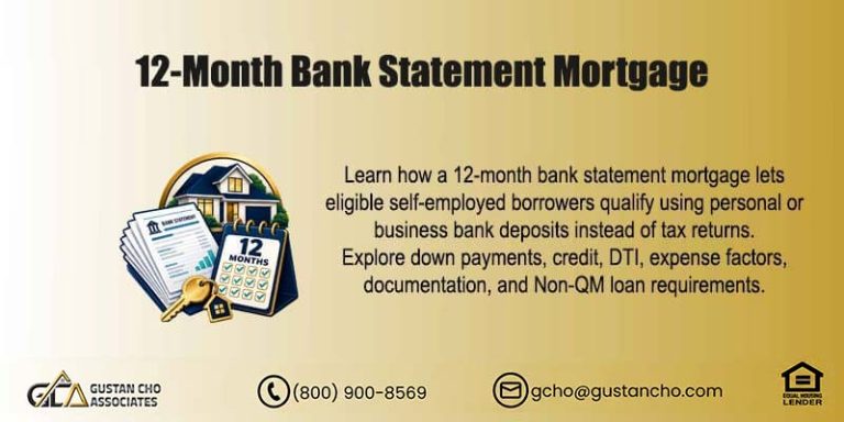 12-Month Bank Statement Mortgage