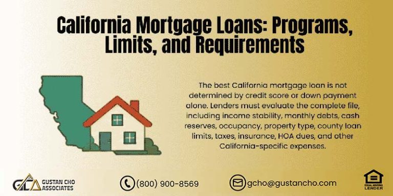 California Mortgage Loans: Programs, Limits, and Requirements