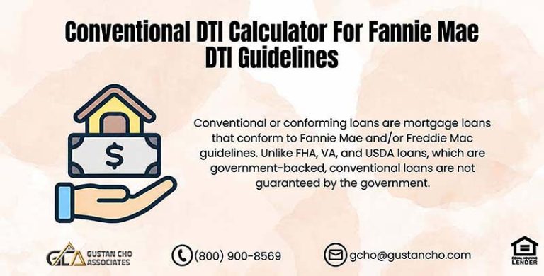 Fannie Mae DTI Guidelines - Conventional DTI Calculator