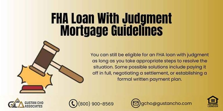 FHA Loan With Judgment Mortgage Guidelines