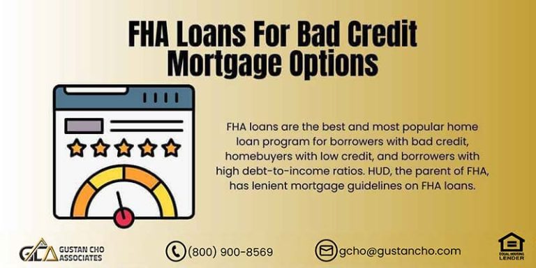 FHA Loans For Bad Credit Mortgage Options