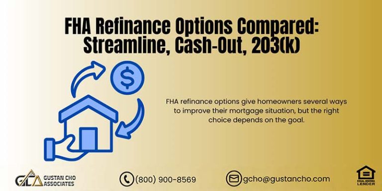 FHA Refinance Options Compared: Streamline, Cash-Out, 203(k)