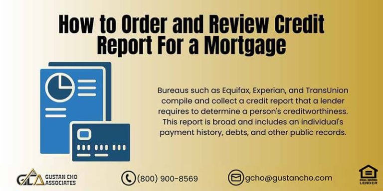 How to Order and Review Credit Report for a Mortgage