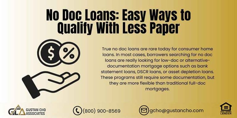 No Doc Loans: Easy Ways to Qualify With Less Paper