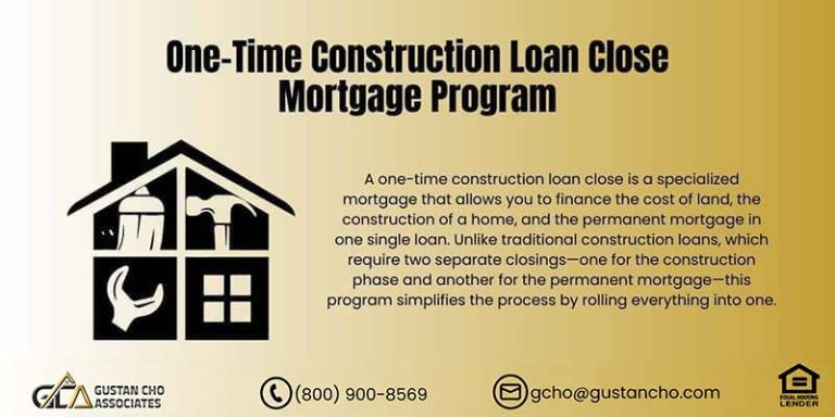One-Time Close Construction Loan: One Closing, Big Relief