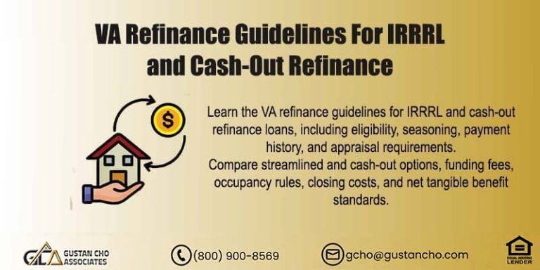 VA Refinance Guidelines For IRRRL and Cash-Out Refinance