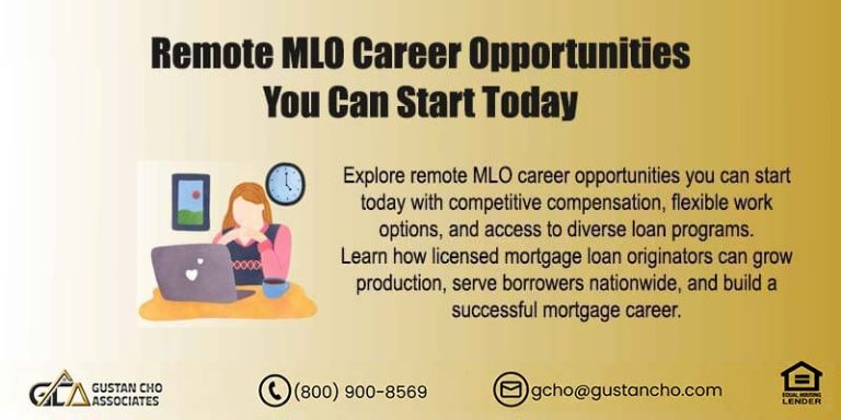 Remote MLO Career Opportunities You Can Start Today