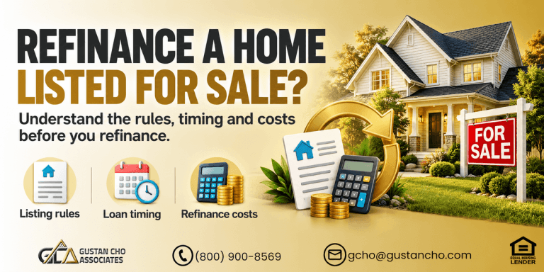 Refinance Mortgage When House Is Still Listed for Sale